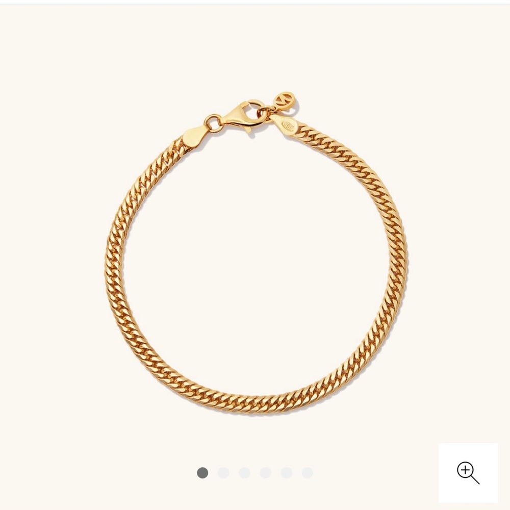 NWT Mejuri Double Curb Chain Bracelet ✨ Gold